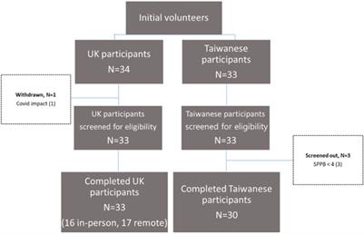 The acceptability of homebased exercise snacking and Tai-chi snacking amongst high and low function UK and Taiwanese older adults
